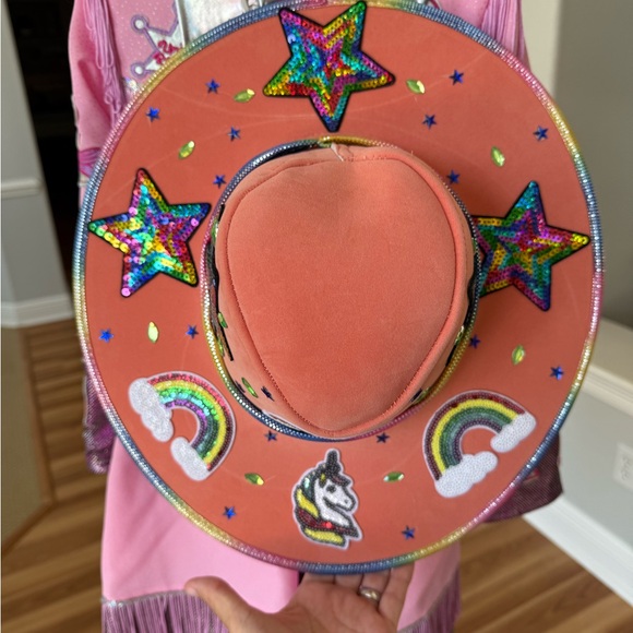 Chasing Fireflies Unicorn Cowgirl Rodeo Costume Size 8 (Includes hat) - Picture 5 of 7